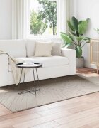vidaXL Килим за вътрешна и външна употреба PALMERAS Крем 200 x 140 cm