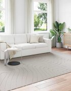 vidaXL Килим за вътрешна и външна употреба PALMERAS Крем 280 x 200 см