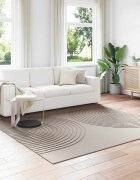 vidaXL Килим за вътрешно помещение GALATI Бежово 240 x 240 cm