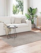 vidaXL Килим за вътрешно помещение LUGO Крем и Тауpe 120 x 120 cm