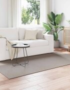 vidaXL Килим за вътрешно помещение LUGO Крем и Тауpe 120 x 170 cm