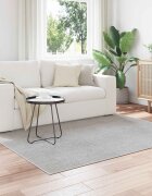 vidaXL Килим за вътрешно помещение LUGO Кремаво 120 x 120 cm Полиестер