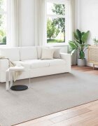 vidaXL Килим за вътрешно помещение LUGO Кремаво 340 x 240 см Полиестер