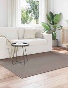vidaXL Килим за вътрешно помещение LUGO Таупе 200 x 200 cm Полиестер