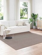 vidaXL Килим за вътрешно помещение LUGO Таупе 240 x 240 cm Полиестер