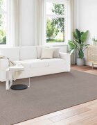 vidaXL Килим за вътрешно помещение LUGO Таупе 240 x 340 см Полиестер