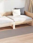 vidaXL Килим за вътрешно помещение LUGO Таупе 80 x 150 cm Полиестер