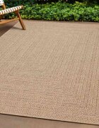 vidaXL Килим "ZIZUR" 120x120 см визия юта за закрито и открито