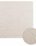 vidaXL Килим "ZIZUR" 120x120 см визия юта за закрито и открито