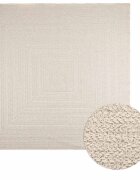 vidaXL Килим "ZIZUR" 240x240 см визия юта за закрито и открито