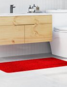 vidaXL Килимче за баня с антихлъзгаща повърхност Червено 70 x 120 cm