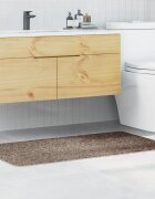 vidaXL Килимче за баня с антихлъзгаща повърхност Кафяво 70 x 120 cm ПП