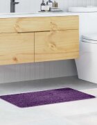 vidaXL Килимче за баня с антихлъзгаща повърхност Лилаво 50 x 80 cm ПП