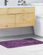 vidaXL Килимче за баня с антихлъзгаща повърхност Лилаво 60 x 90 cm ПП