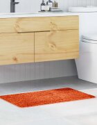 vidaXL Килимче за баня с антихлъзгаща повърхност Оранжево 50 x 80 cm