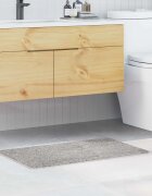 vidaXL Килимче за баня с антихлъзгаща повърхност Сив 50 x 80 cm ПП