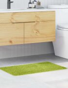 vidaXL Килимче за баня с антихлъзгаща повърхност Зелен 50 x 80 cm ПП