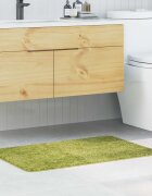 vidaXL Килимче за баня с антихлъзгаща повърхност Зелен 60 x 90 cm ПП