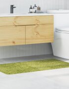 vidaXL Килимче за баня с антихлъзгаща повърхност Зелен 70 x 120 cm ПП