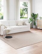 vidaXL Килими за помещение Квадратна FARO Крем 240 x 240 cm Полиестер