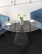 vidaXL Килимна плочка Рейкотиран Светлосив 50 x 50 cm 20 бр.