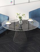 vidaXL Килимна плочка Тъмносив с ивици 50 x 50 cm 36 бр. ПП и Битум