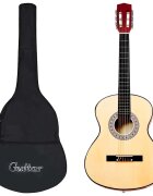 vidaXL Класическа китара за начинаещи с калъф 3/4 36"