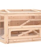 vidaXL Клетка за хамстери 80x40x43 см масивна ела