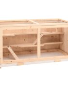 vidaXL Клетка за хамстери 895x45x45 см масивна дървесина ела