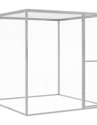 vidaXL Клетка за котки 15x15x15 м поцинкована стомана