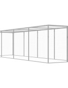 vidaXL Клетка за котки 6x15x15 м поцинкована стомана