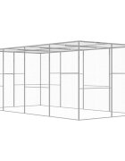 vidaXL Клетка за котки 6x3x25 м поцинкована стомана