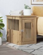 vidaXL Клетка за куче мебел дъб артизан 45x62x59 см инженерно дърво
