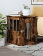 vidaXL Клетка за куче мебел опушен дъб 45x62x59 см инженерно дърво