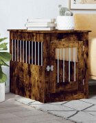 vidaXL Клетка за куче мебел опушен дъб 55x80x68 см инженерно дърво