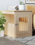 vidaXL Клетка за куче мебел сонома дъб 55x75x65 см инженерно дърво
