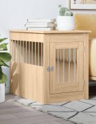 vidaXL Клетка за куче мебел сонома дъб 55x80x68 см инженерно дърво