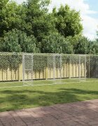 vidaXL Клетка за куче Сребрист 800 x 200 x 200 см