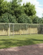 vidaXL Клетка за куче Сребрист 800 x 200 x 200 см