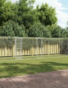 vidaXL Клетка за куче Сребрист 800 x 200 x 200 см