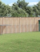 vidaXL Клетка за кучета сребриста 605 м² стомана