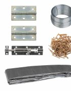 vidaXL Клетка за пилета 15x15х2 м стомана