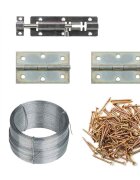 vidaXL Клетка за пилета 15x15x15 м стомана