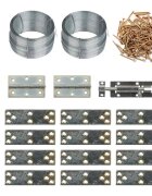 vidaXL Клетка за пилета 6x15x15 м стомана