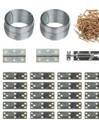 vidaXL Клетка за пилета 9x15x15 м стомана