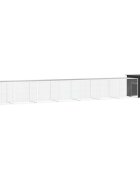 vidaXL Клетка за пилета антрацит 800x91x100 см поцинкована стомана