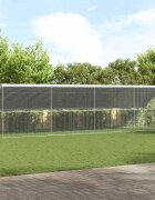 vidaXL Клетка за пилета с 1 врата 4 бр. Сребристо 800x200x200 см