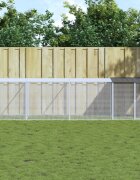 vidaXL Клетка за пилета с покрив антрацит 1003x98x90 см стомана