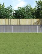 vidaXL Клетка за пилета с покрив антрацит 603x98x90 см стомана