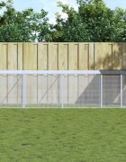vidaXL Клетка за пилета с покрив антрацит 803x98x90 см стомана